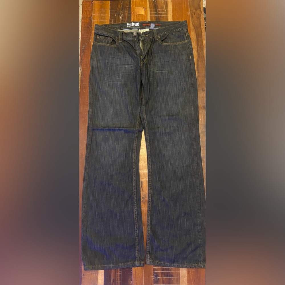 Urban Pipeline Men’s Jeans, Black. Size: 34 Waist, 34 Length